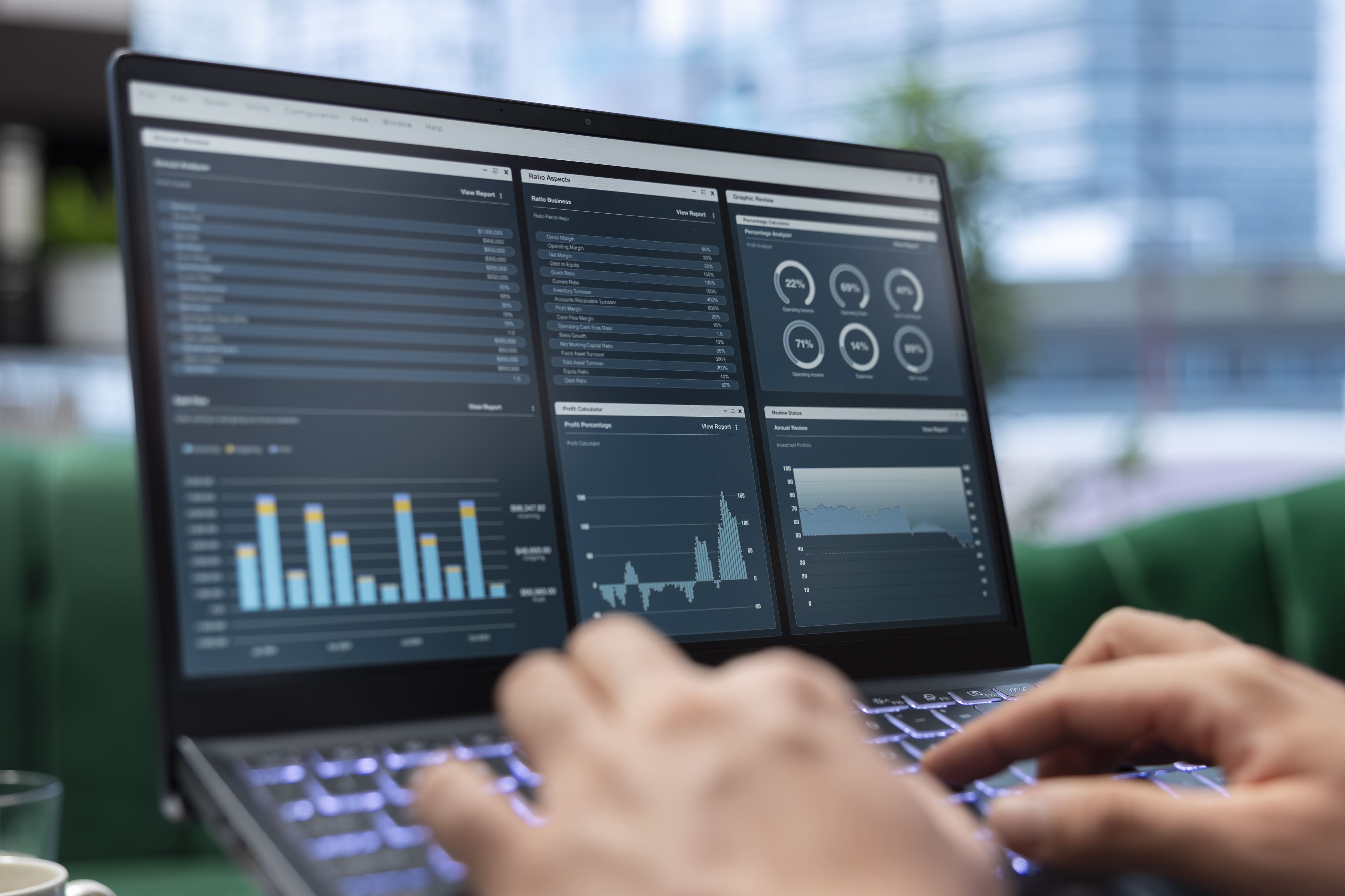 Senior consultant planning data strategy in a corporate office