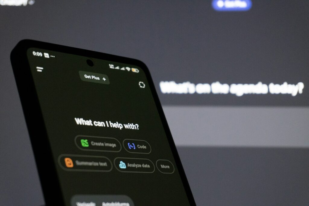 Digital interface displaying AI-powered talent matching, connecting tech companies with global software developers.